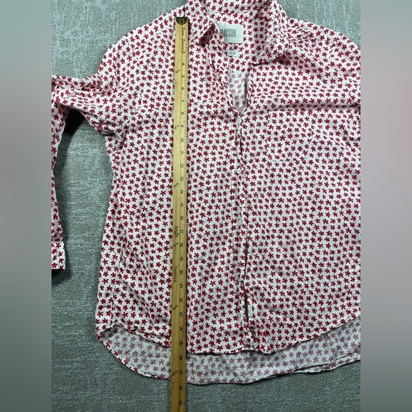 Grayson The Hero Red Button Down Collard Casual Long Sleeve Shirt Size 4 - Picture 5 of 8